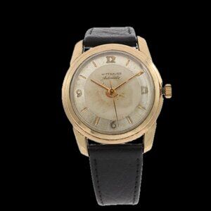 Vintage Wittnauer 2240-SW Men's Automatic Wristwatch 11 ARG Swiss 10k GF